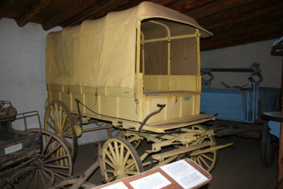 Military Wagon at Fort Garland
